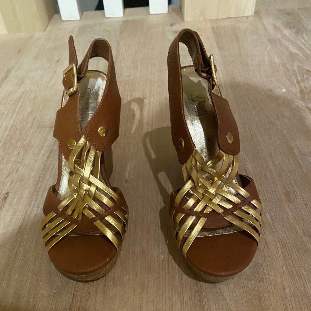 Brown Platform Wedges